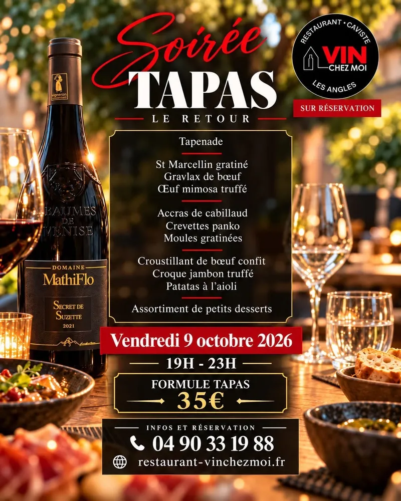 Affiche : Soirée Tapas à Gogo